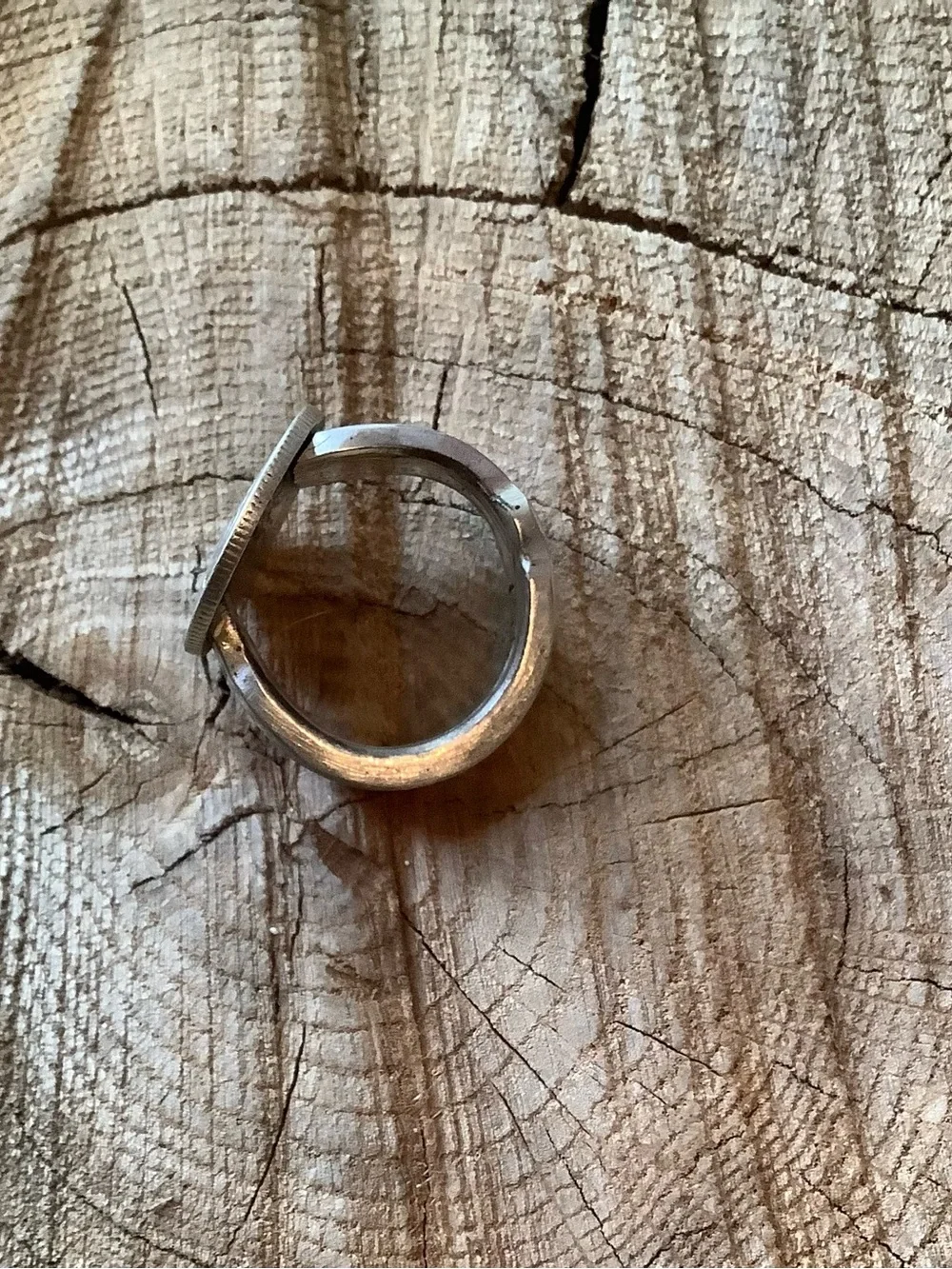 Mercury dime ring, size 7